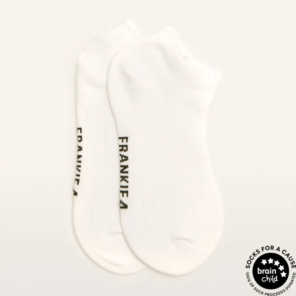 Adult Ankle Ribbed White 2 pack