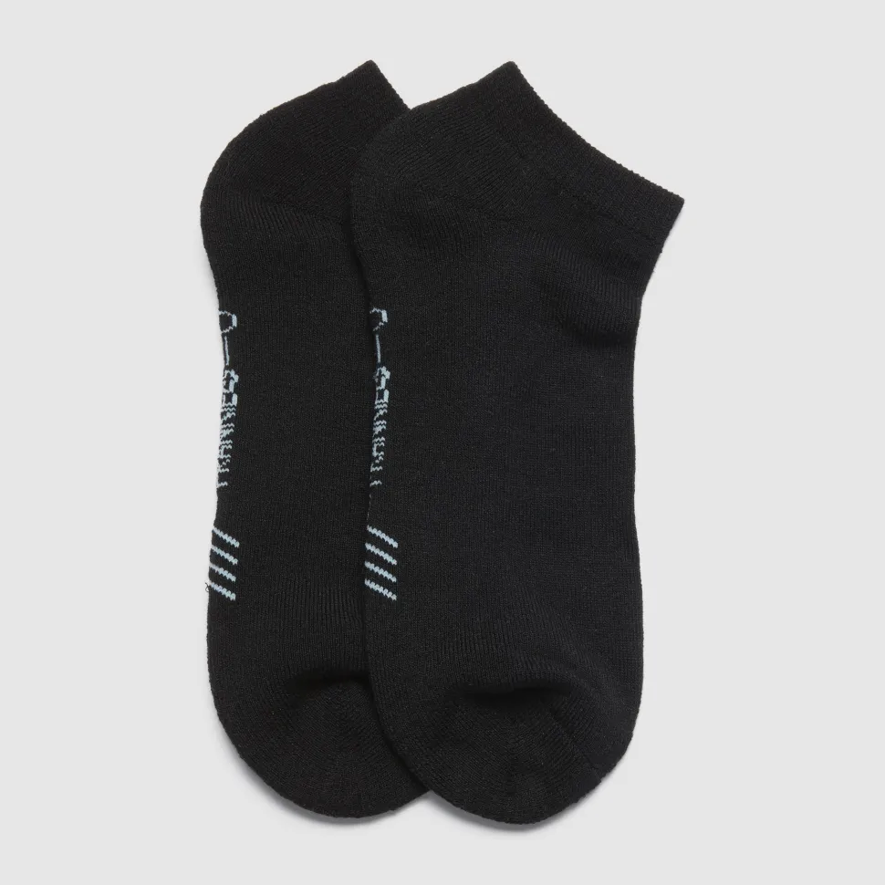 Ankle Adult Black Bamboo Cushioned 2 Pack