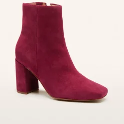Campbell Burgundy Suede