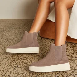 Crawford Dark Taupe Suede