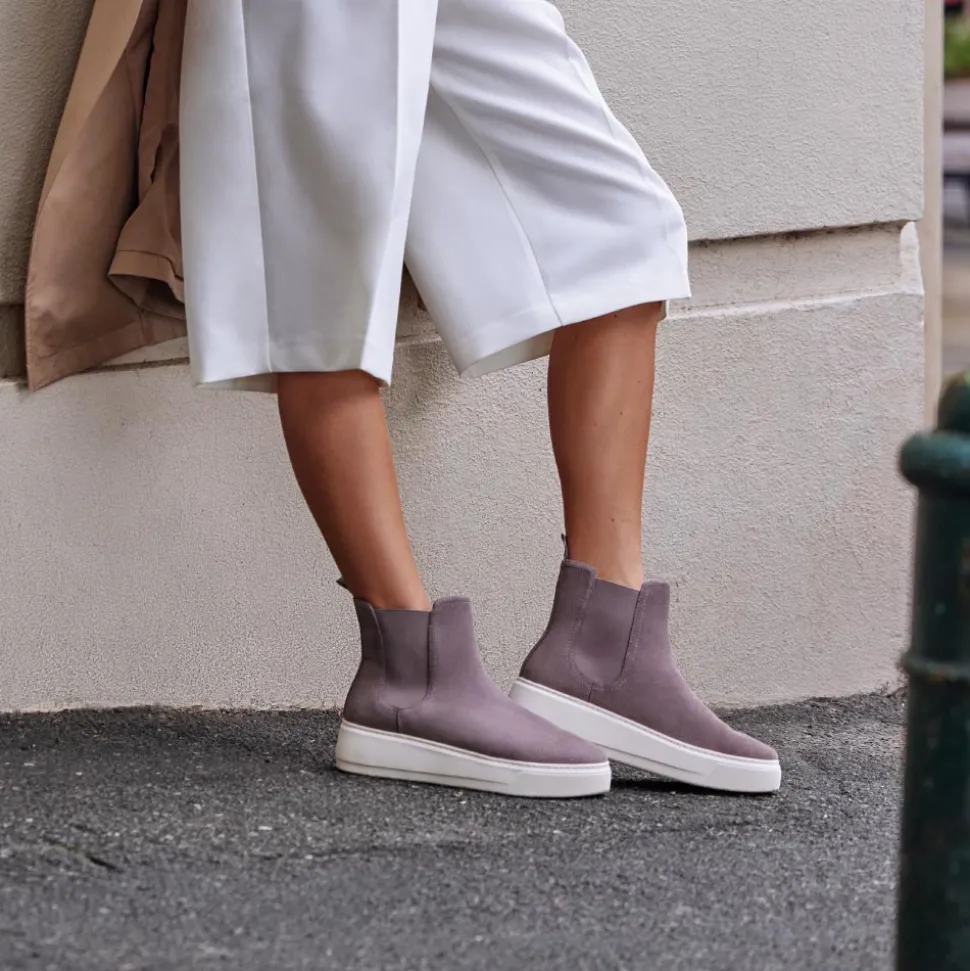 Crawford Dark Taupe Suede