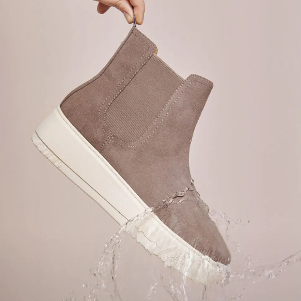 Crawford Dark Taupe Suede