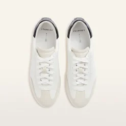Drew White/Black Croc Emboss