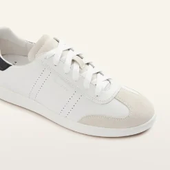 Drew White/Black Croc Emboss