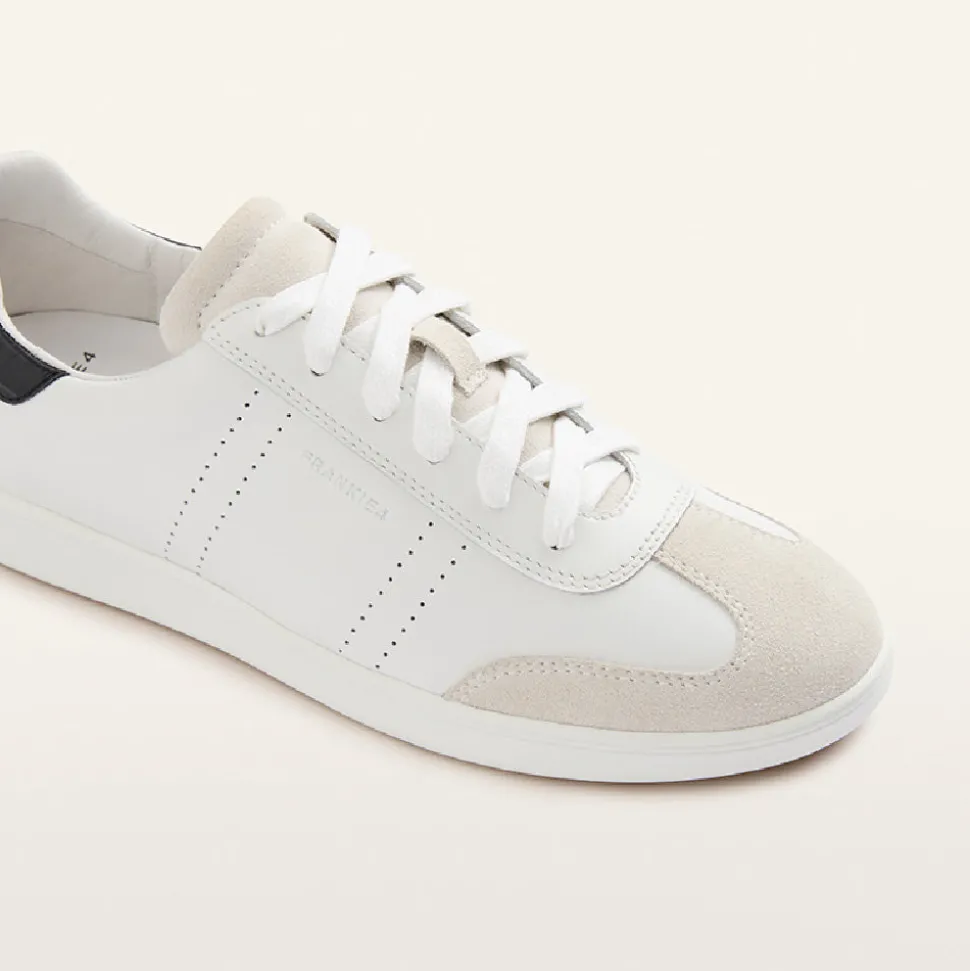 Drew White/Black Croc Emboss