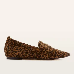 Harlow Leopard Print Suede