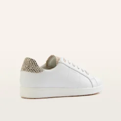 Jackie IV White/Leopard Spot Print