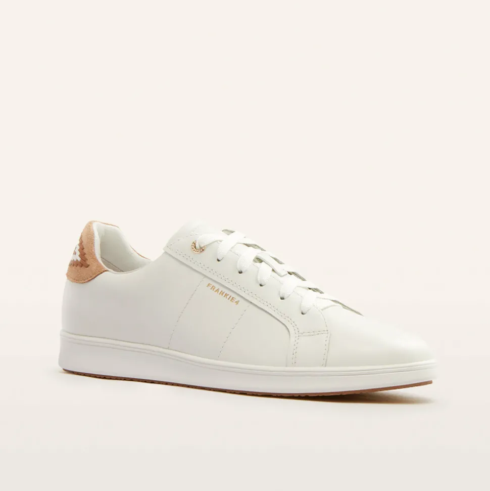 Jackie V White/Tan Mix