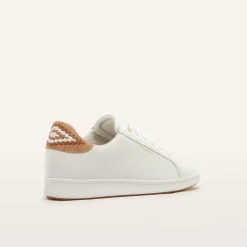 Jackie V White/Tan Mix