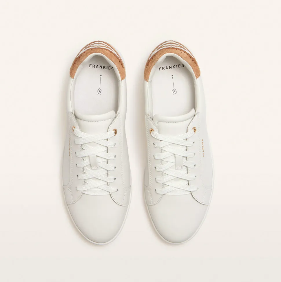 Jackie V White/Tan Mix