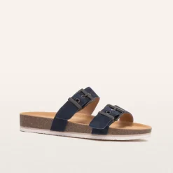 Sandy III Navy Suede